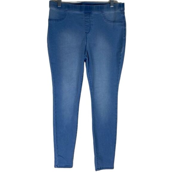 Style & Co Jegging Women’s L Blue Pull On Skinny Fit Stretch Denim Pockets - Picture 1 of 9